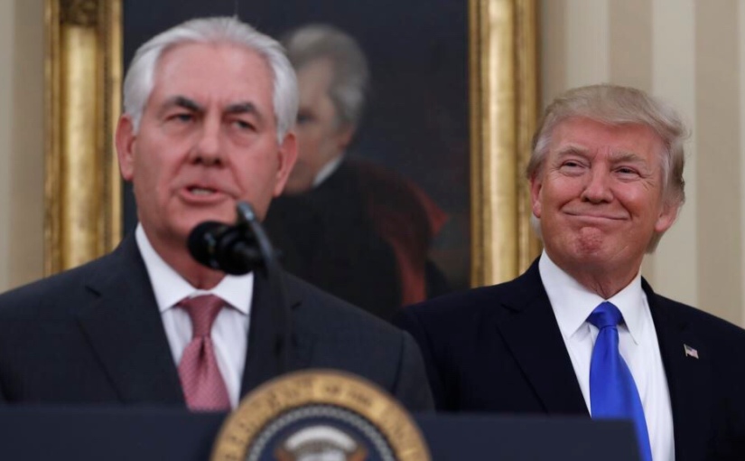 Rex Tillerson removed as Secretary of State